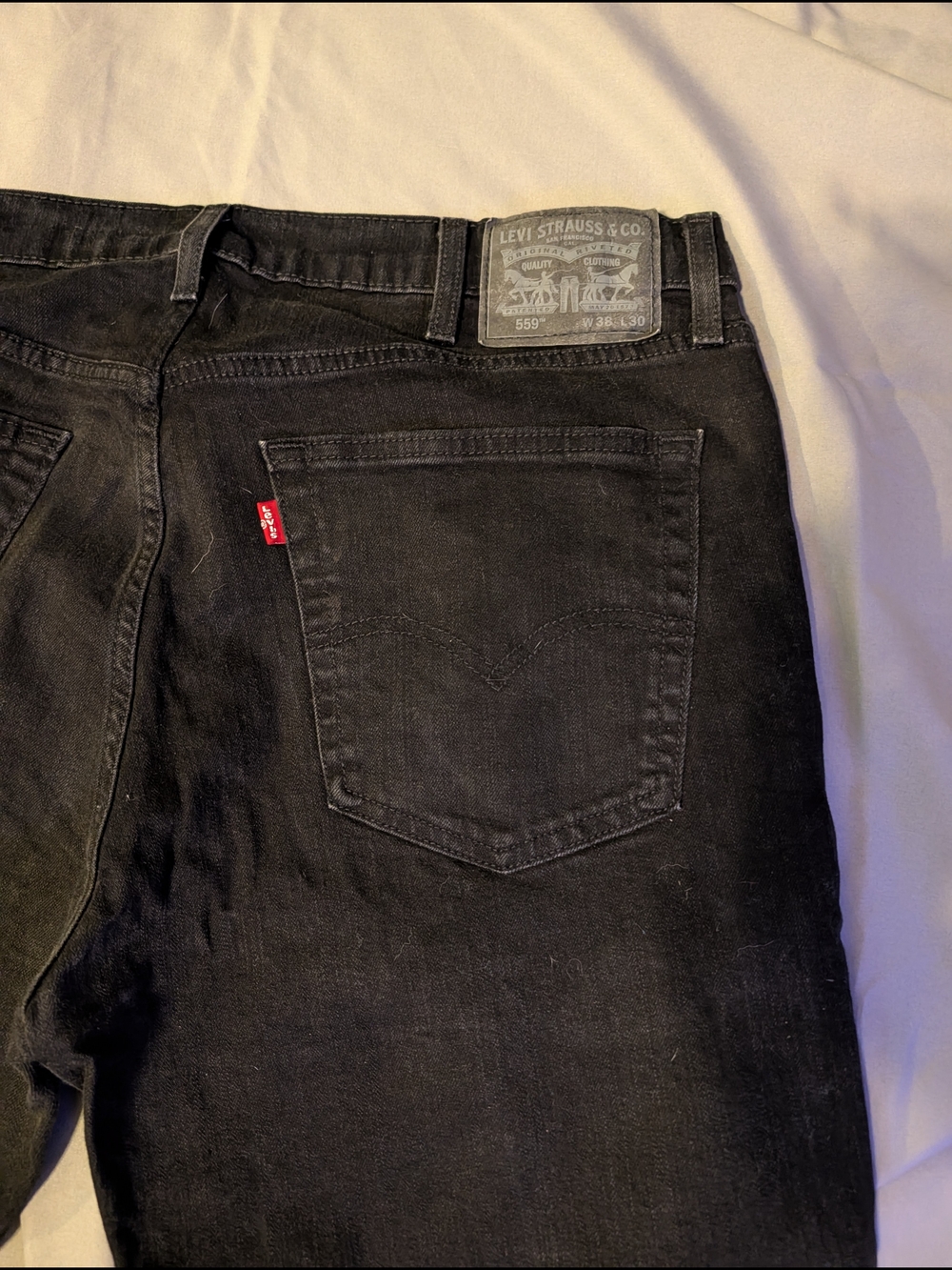 Levi's 559 Men's Black Relaxed Straight Jeans